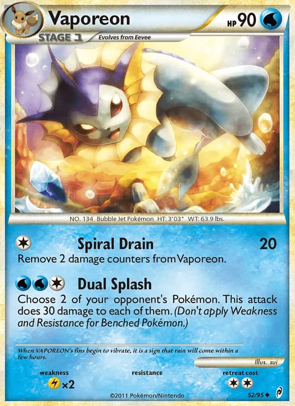 Vaporeon 52/95, Call of Legends