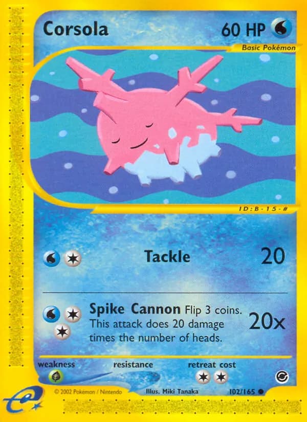 Corsola 102/165, Expedition Base Set