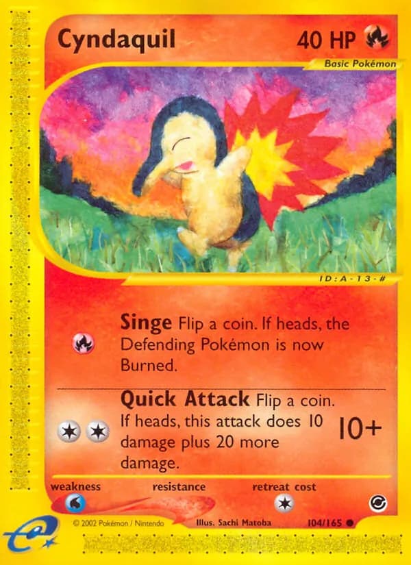 Cyndaquil 104/165, Expedition Base Set