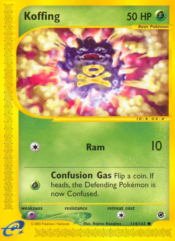 Koffing 114/165, Expedition Base Set