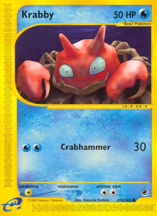 Krabby 115/165, Expedition Base Set
