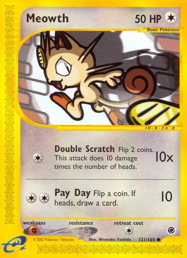 Meowth 121/165, Expedition Base Set