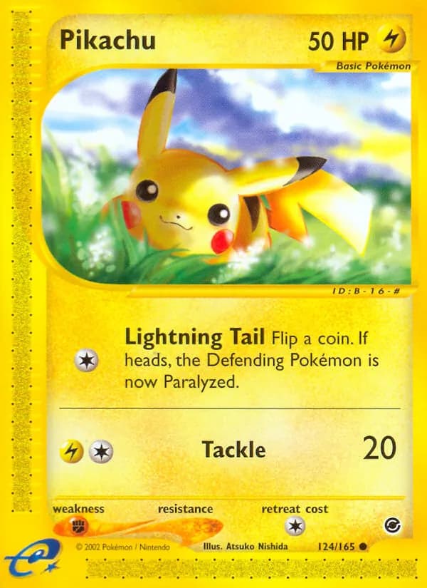 Pikachu 124/165, Expedition Base Set
