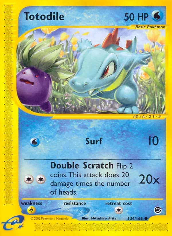 Totodile 134/165, Expedition Base Set