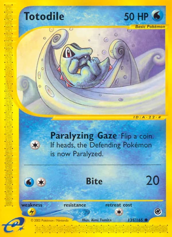 Totodile 135/165, Expedition Base Set