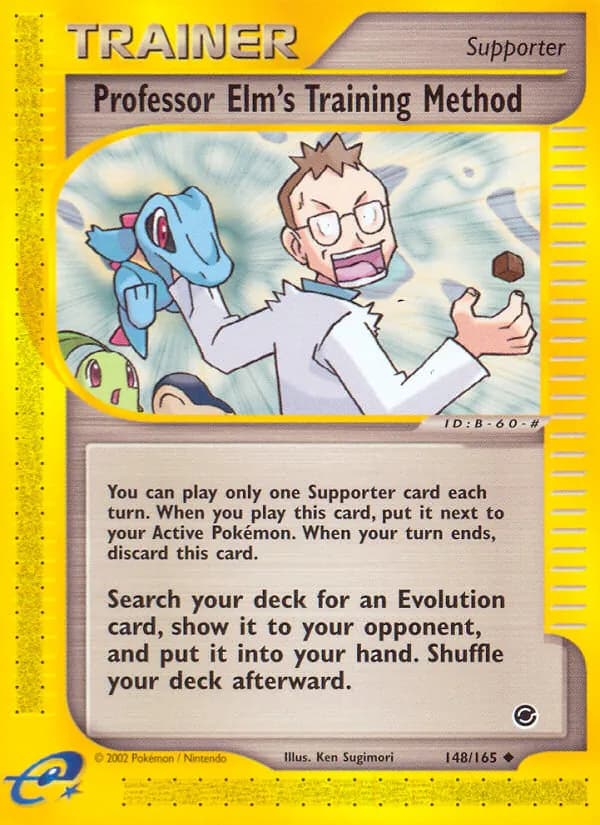 Professor Elm's Training Method 148/165, Expedition Base Set