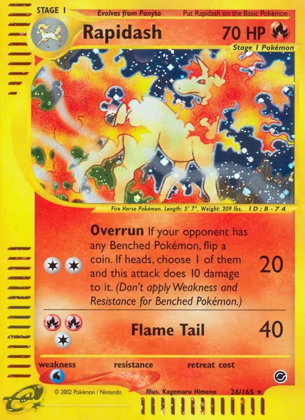 Rapidash 26/165, Expedition Base Set