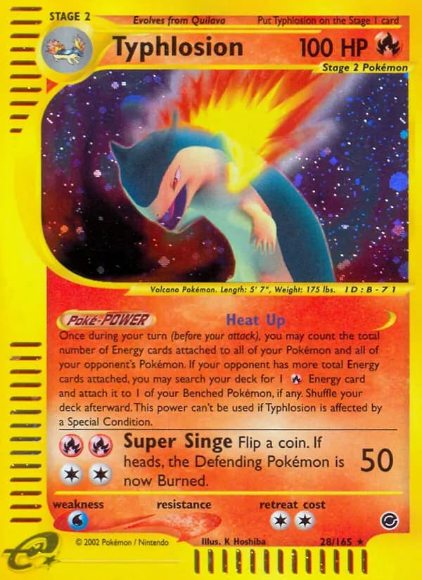 Typhlosion 28/165, Expedition Base Set