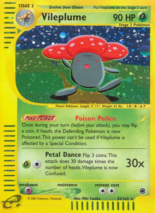 Vileplume 31/165, Expedition Base Set