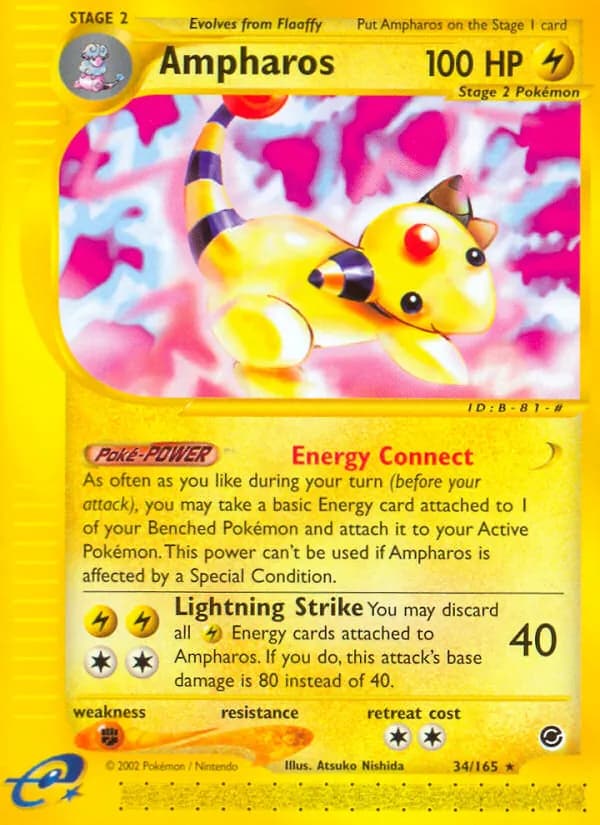 Ampharos 34/165, Expedition Base Set