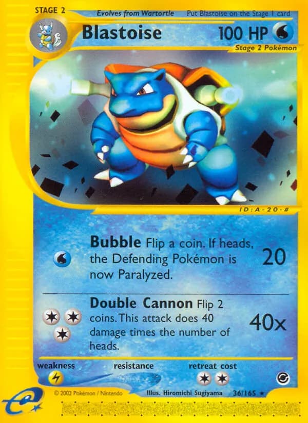 Blastoise 36/165, Expedition Base Set