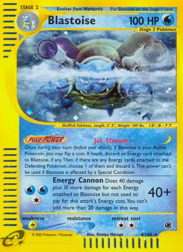Blastoise 4/165, Expedition Base Set