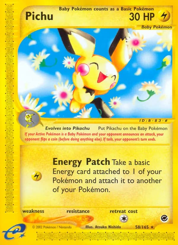 Pichu 58/165, Expedition Base Set
