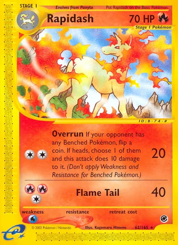 Rapidash 62/165, Expedition Base Set
