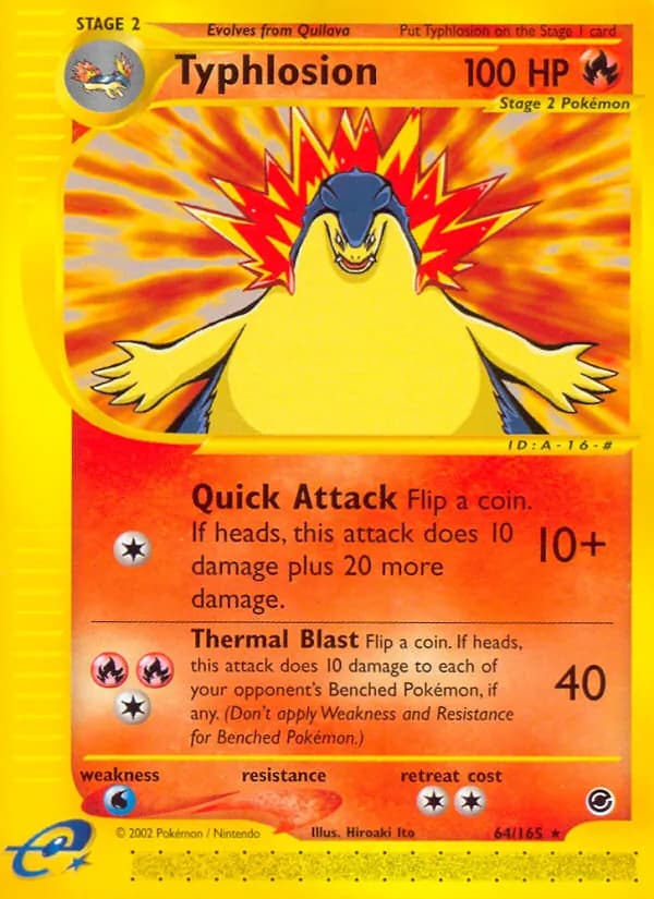 Typhlosion 64/165, Expedition Base Set