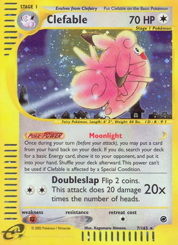 Clefable 7/165, Expedition Base Set