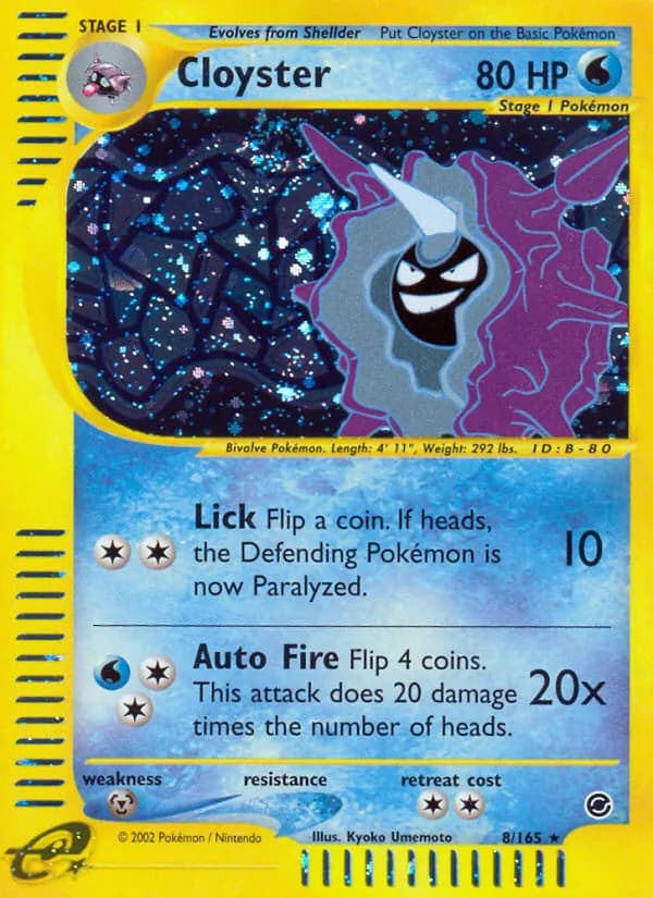 Cloyster 8/165, Expedition Base Set