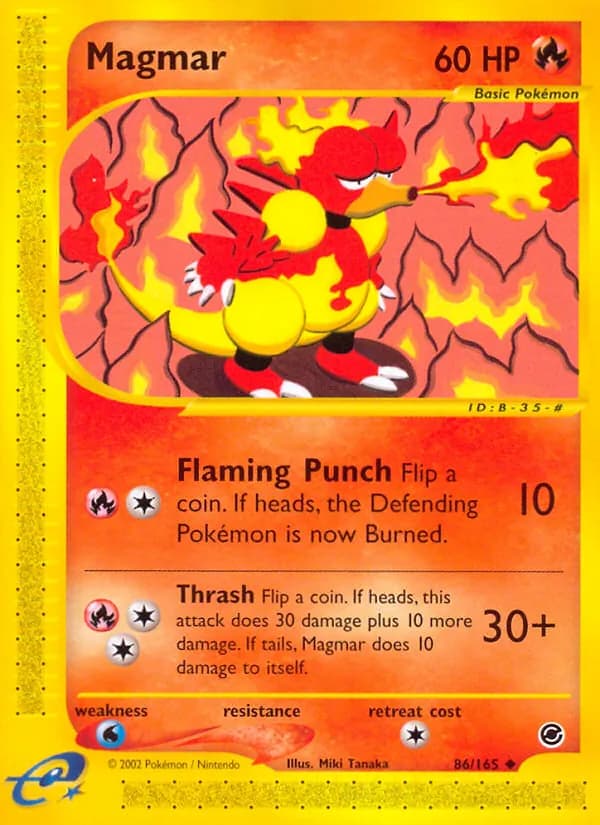 Magmar 86/165, Expedition Base Set