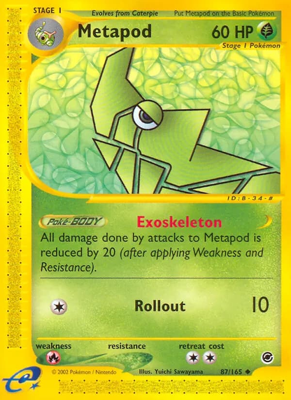 Metapod 87/165, Expedition Base Set