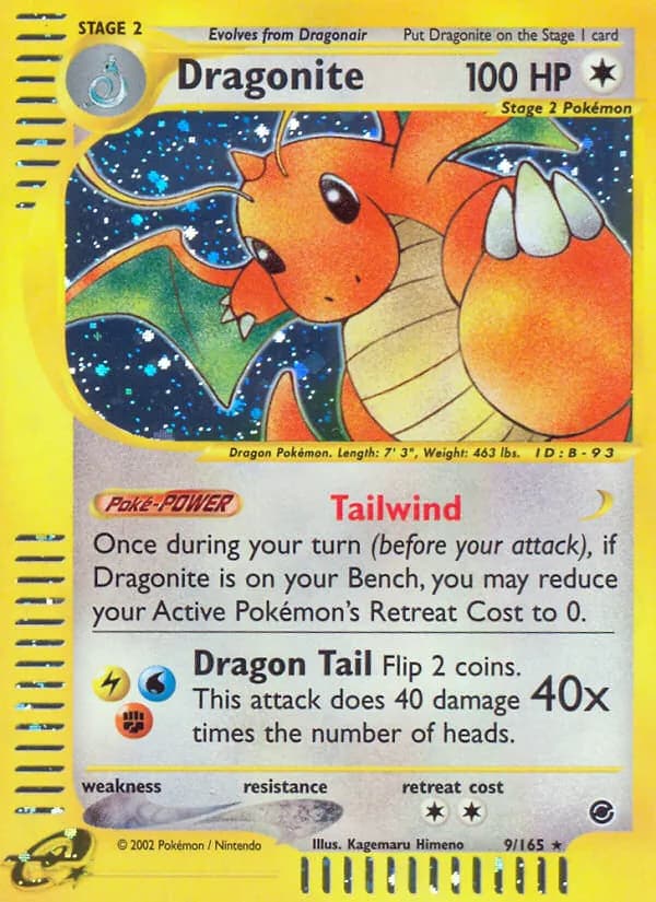 Dragonite 9/165, Expedition Base Set