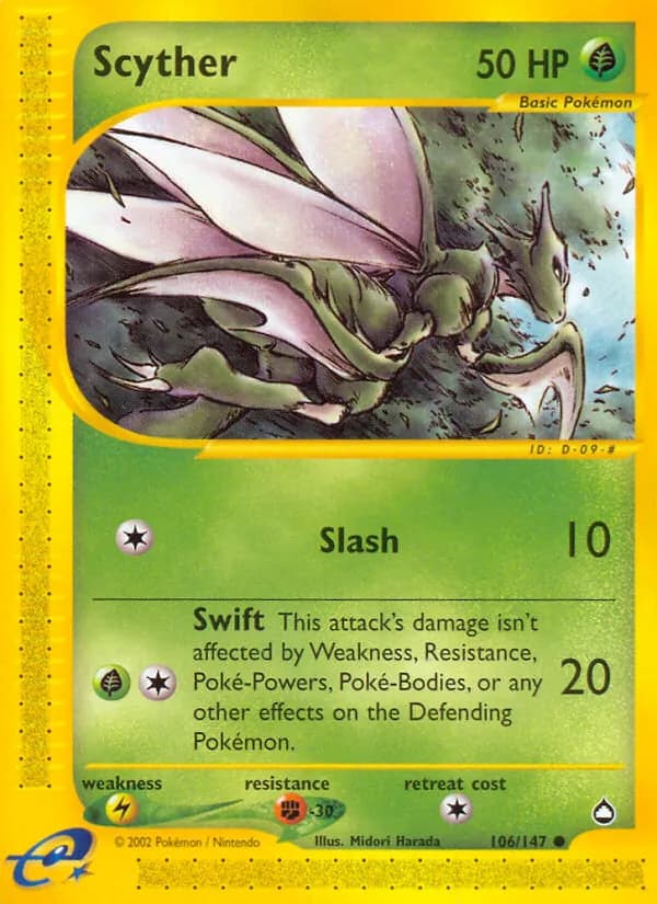 Scyther 106/147, Aquapolis