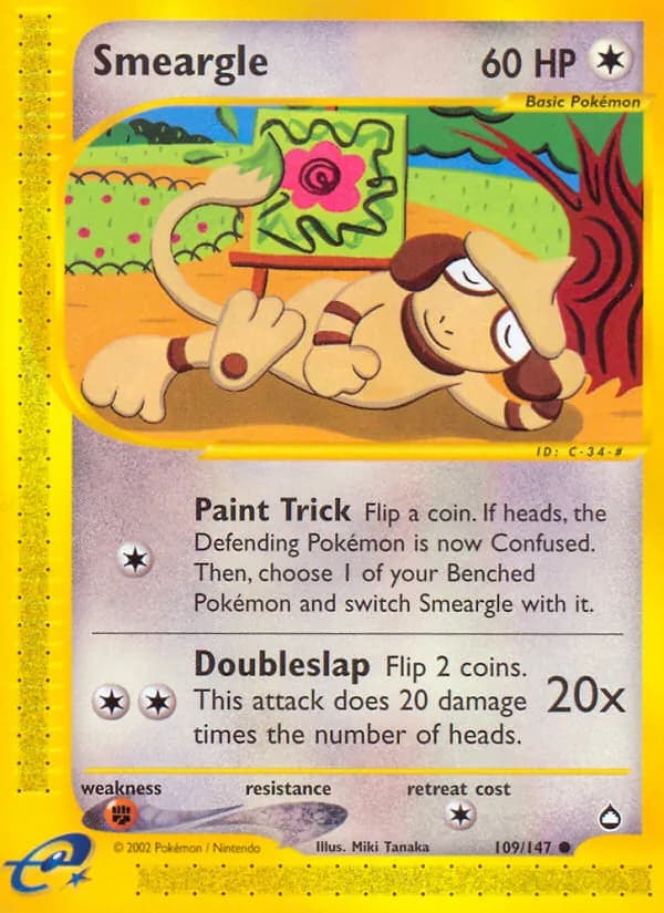 Smeargle 109/147, Aquapolis