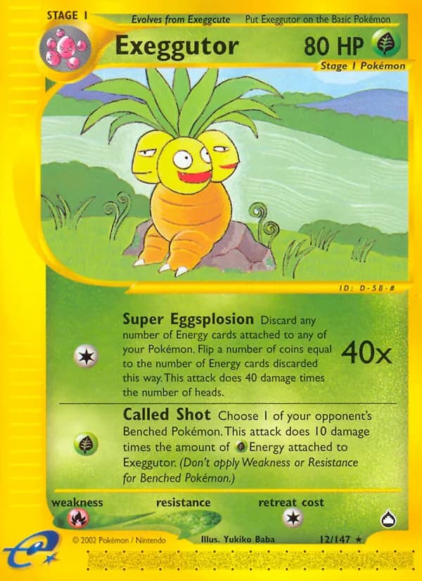 Exeggutor 12/147, Aquapolis