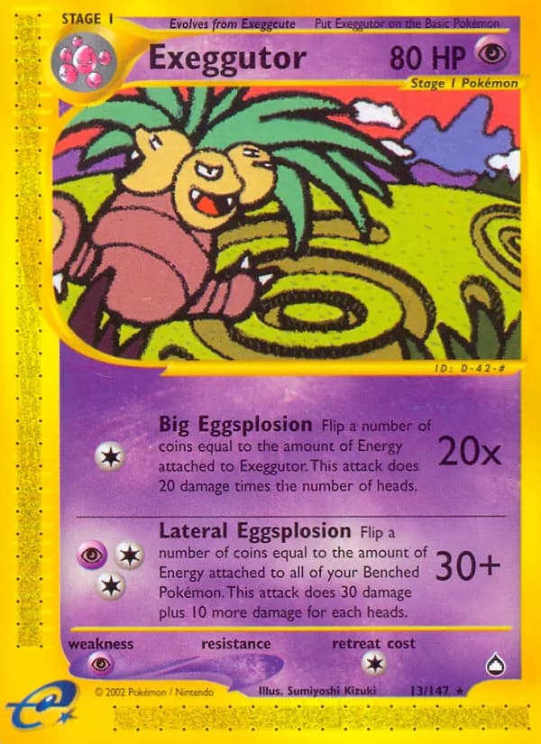 Exeggutor 13/147, Aquapolis