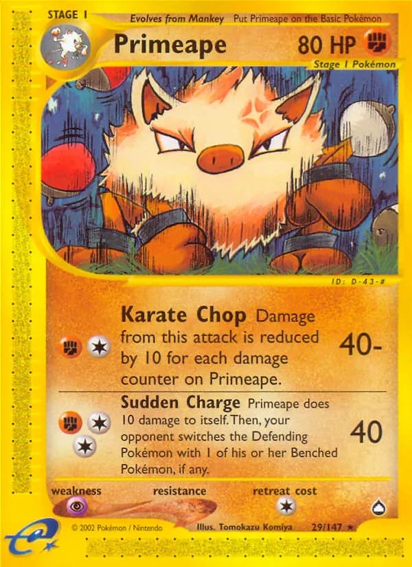 Primeape 29/147, Aquapolis