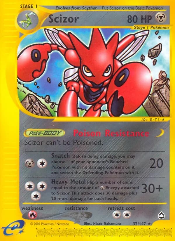 Scizor 32/147, Aquapolis