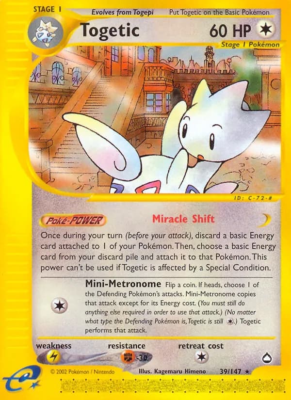 Togetic 39/147, Aquapolis