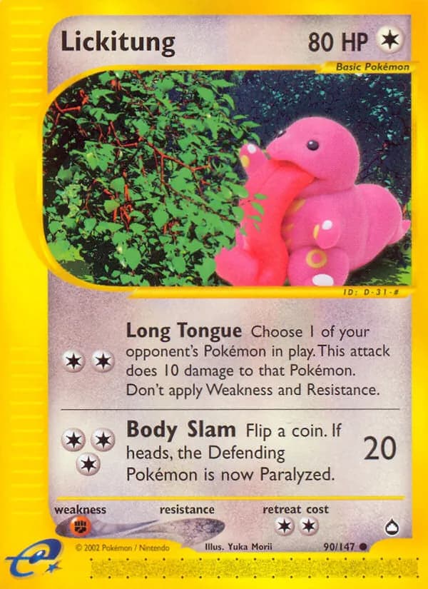 Lickitung 90/147, Aquapolis