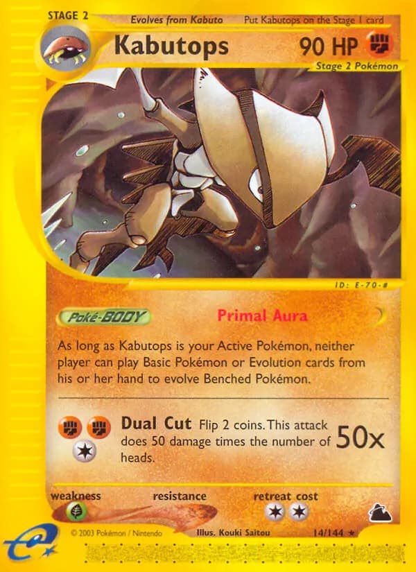 Kabutops 14/144, Skyridge