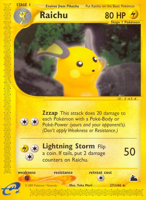 Raichu 27/144, Skyridge