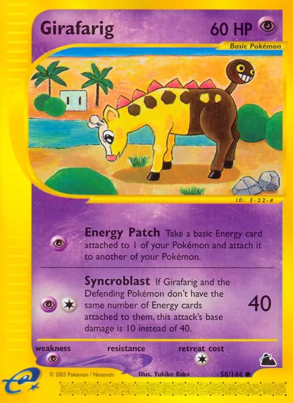 Girafarig 58/144, Skyridge