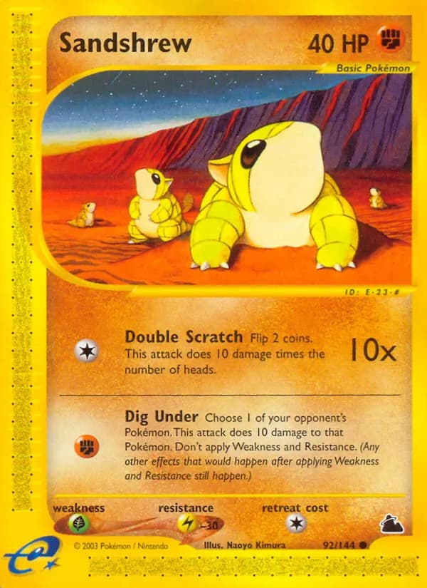Sandshrew 92/144, Skyridge