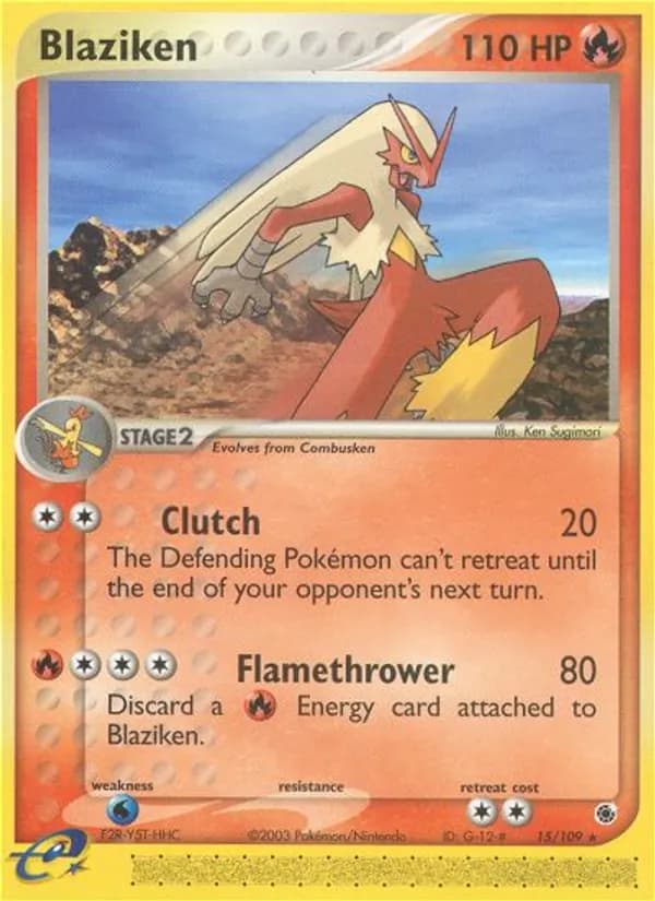 Blaziken 15/109, Ruby & Sapphire