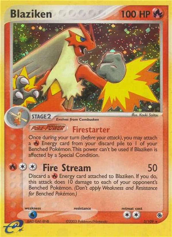 Blaziken 3/109, Ruby & Sapphire