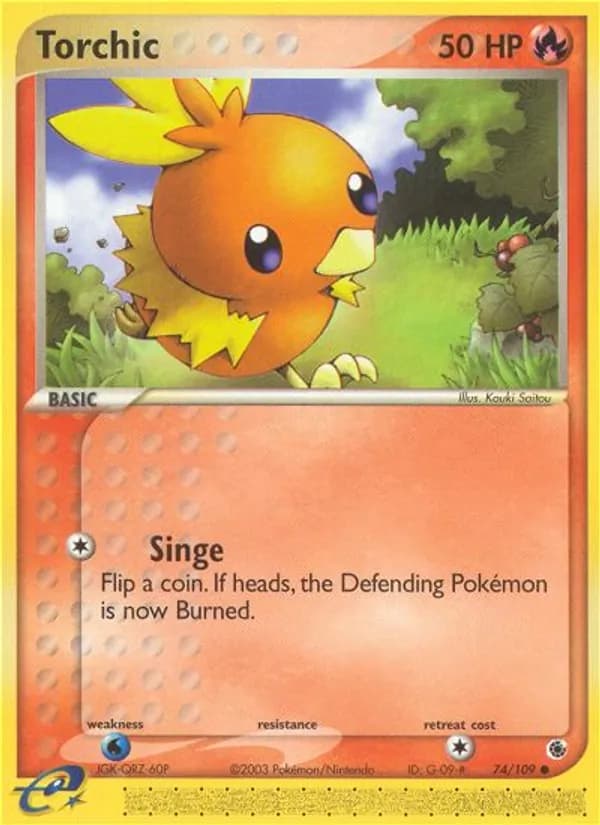 Torchic 74/109, Ruby & Sapphire
