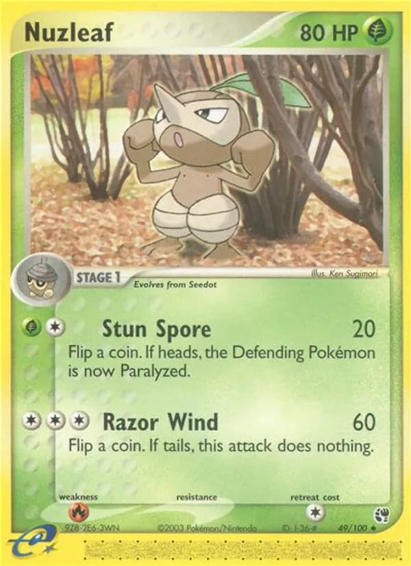 Nuzleaf 49/100, Sandstorm
