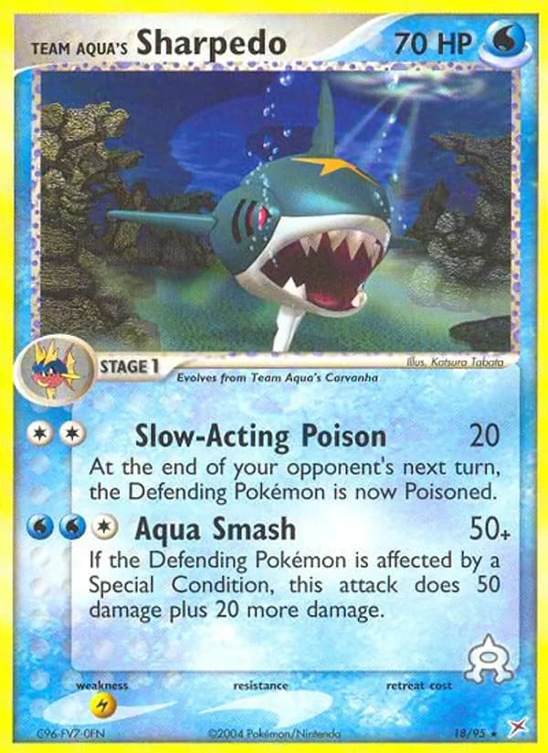 Team Aqua's Sharpedo 18/95, Team Magma vs Team Aqua