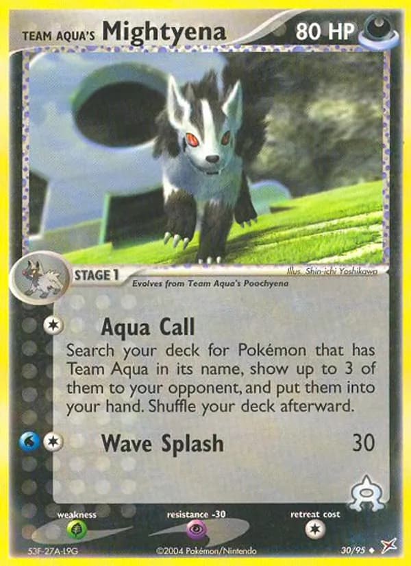 Team Aqua's Mightyena 30/95, Team Magma vs Team Aqua