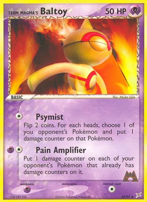 Team Magma's Baltoy 32/95, Team Magma vs Team Aqua