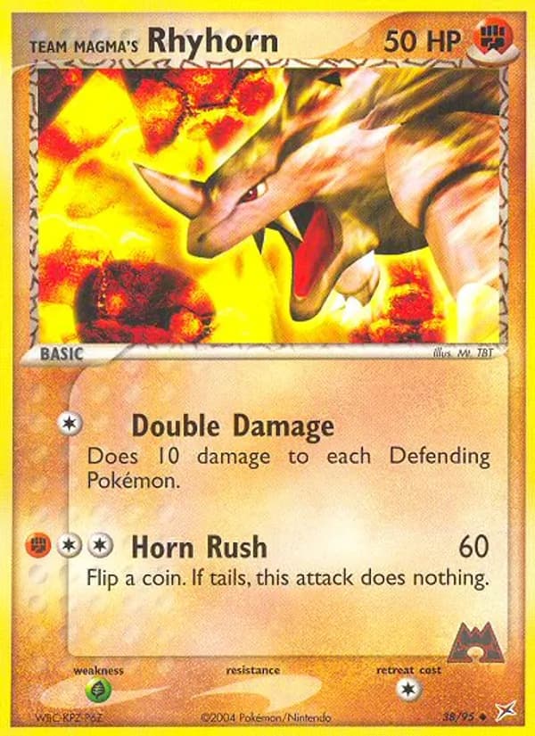 Team Magma's Rhyhorn 38/95, Team Magma vs Team Aqua