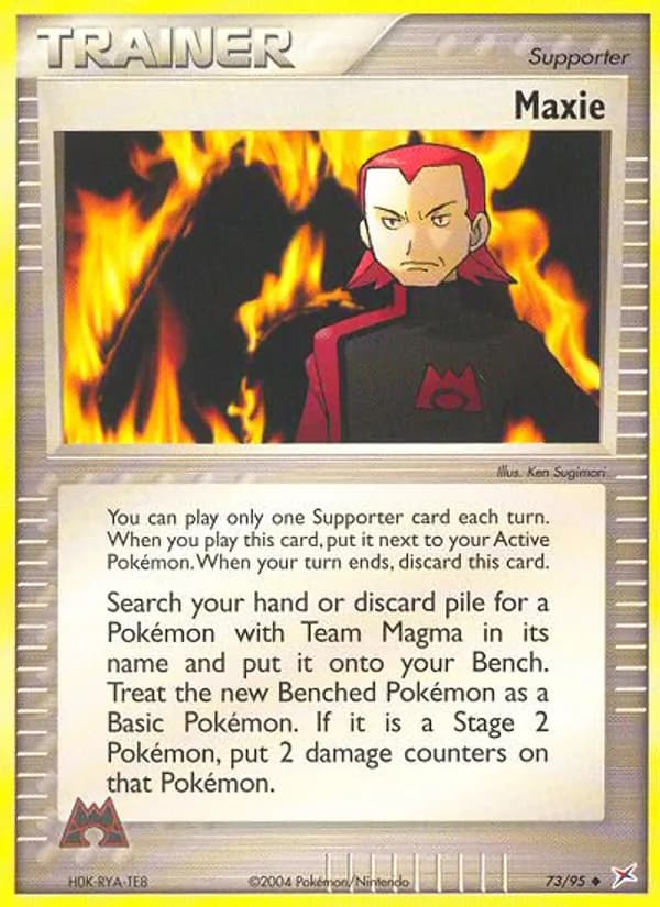 Maxie 73/95, Team Magma vs Team Aqua