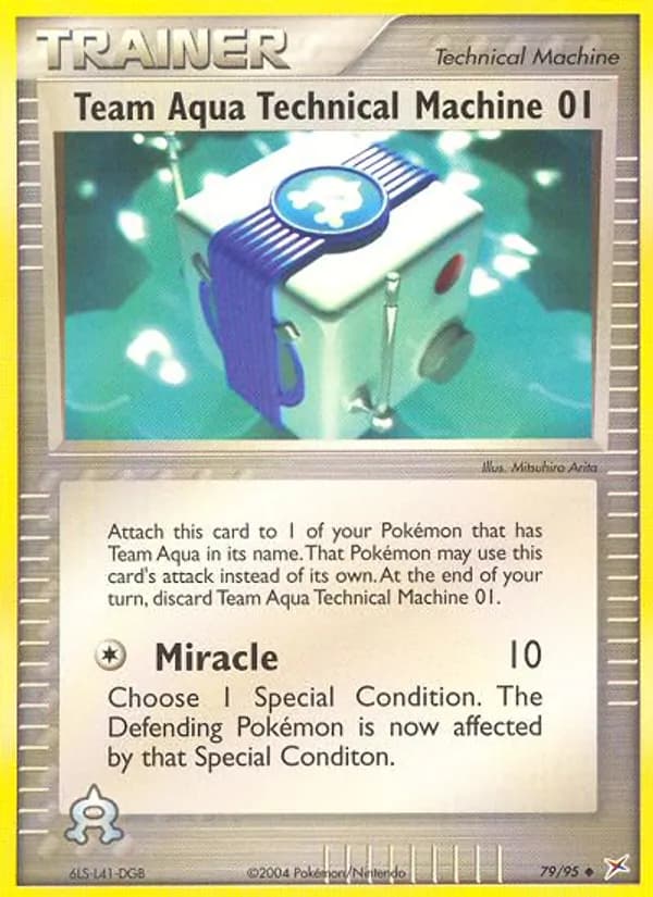 Team Aqua Technical Machine 01 79/95, Team Magma vs Team Aqua