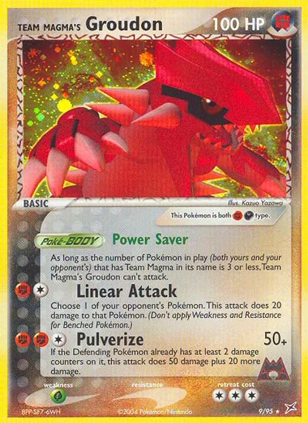 Team Magma's Groudon 9/95, Team Magma vs Team Aqua