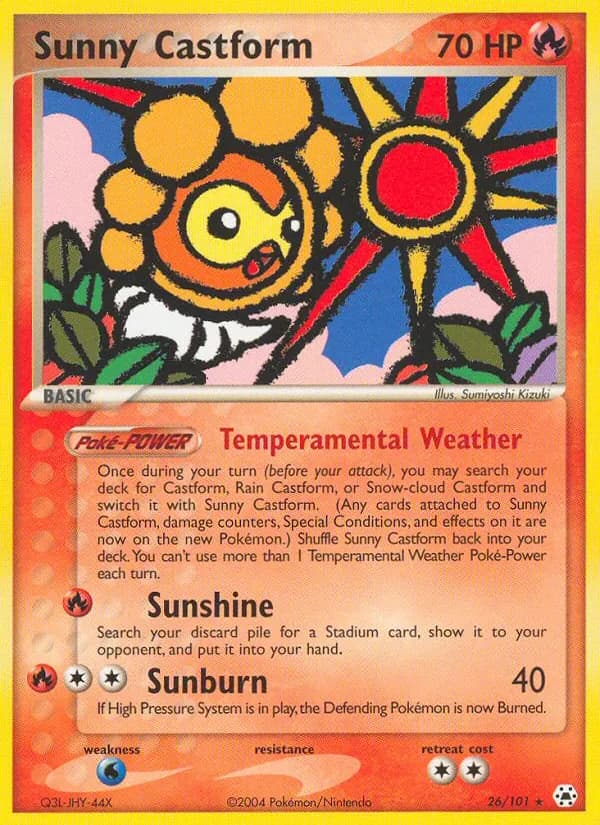 Sunny Castform 26/101, Hidden Legends