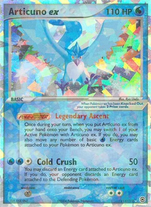 Articuno ex 114/112, FireRed & LeafGreen