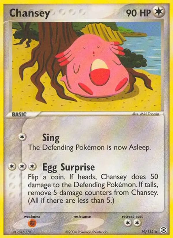 Chansey 19/112, FireRed & LeafGreen